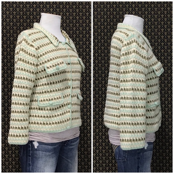 2003 Anthro “Classic Knit Jacket” by HWR Monogram - Picture 16 of 16